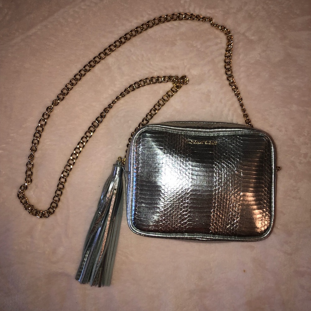Silver Crossbody Bag